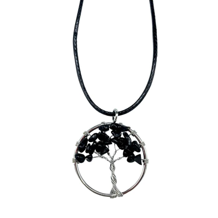 Tree of Life Pendant - Black Agate - best price from Maltashopper.com TOLP-10