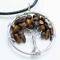 Tree of Life Pendant - Tiger Eye - best price from Maltashopper.com TOLP-04