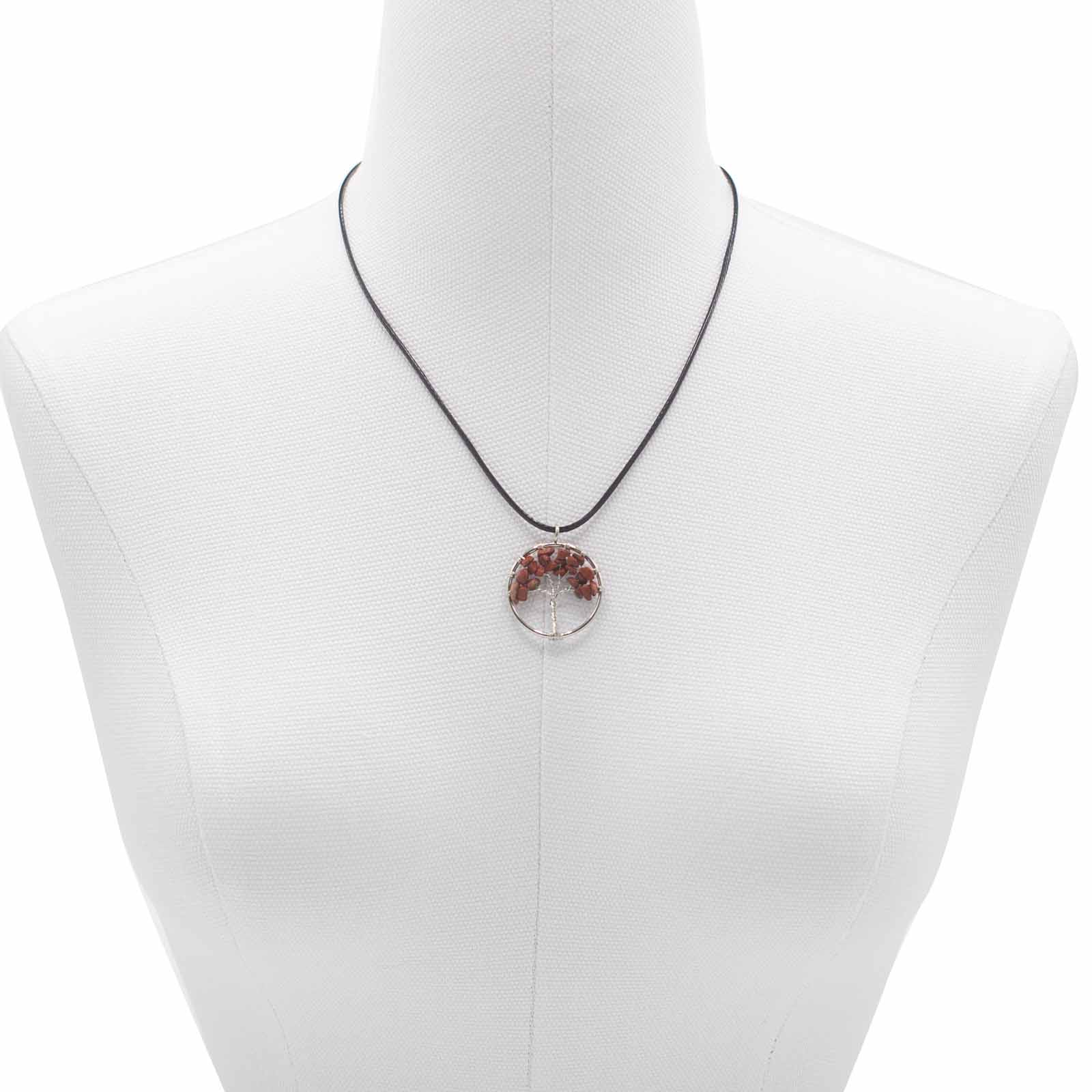 Tree of Life Pendant - Red Jasper - best price from Maltashopper.com TOLP-05