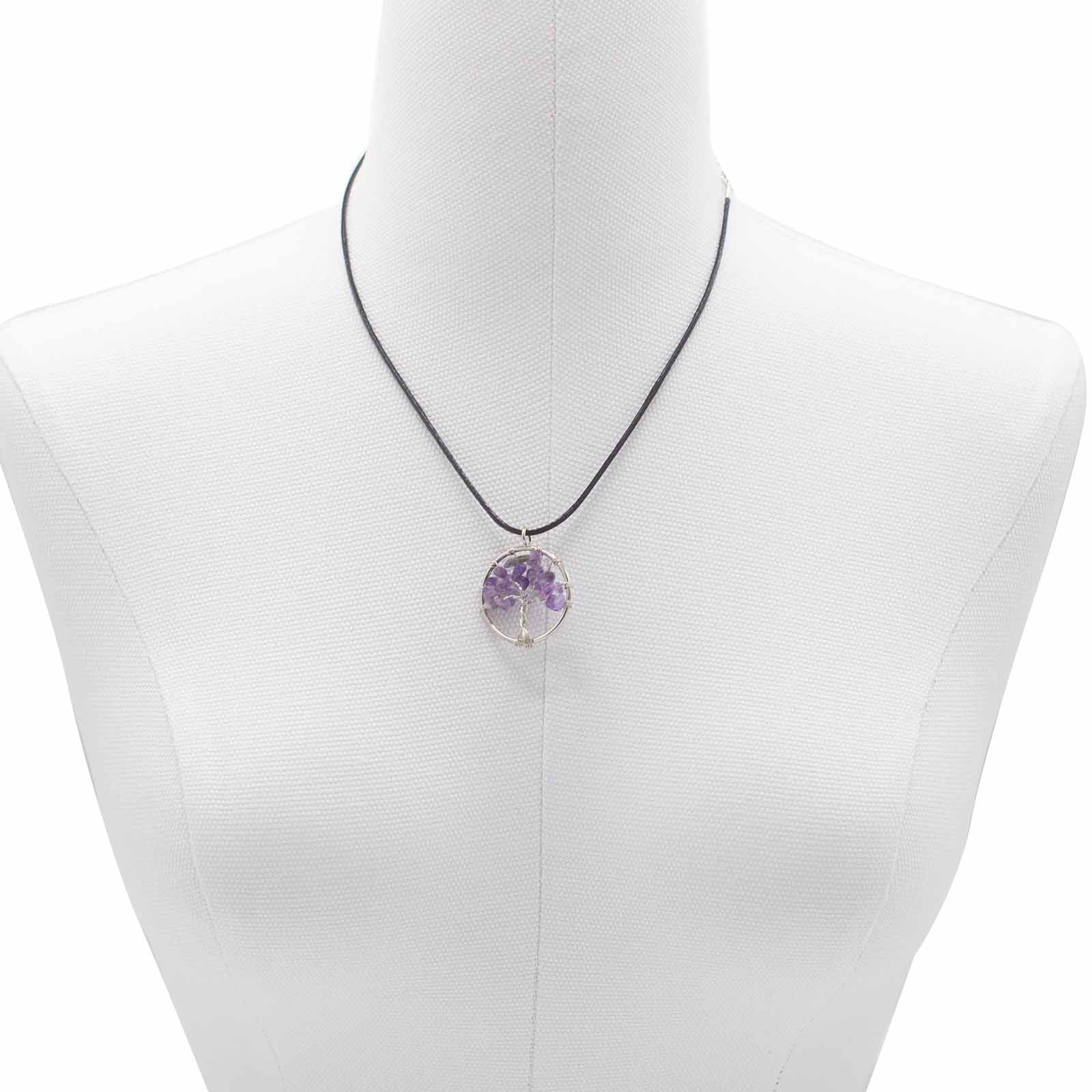 Tree of Life Pendant - Amethyst - best price from Maltashopper.com TOLP-07