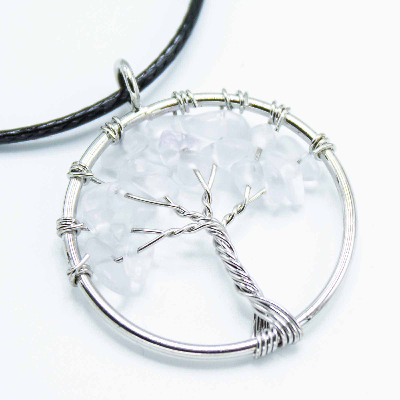 Tree of Life Pendant - Rock Crystal - best price from Maltashopper.com TOLP-08