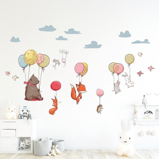 Bricocenter WALL STICKER KIDS FLYING ANIMAL 2FG 47X67CM