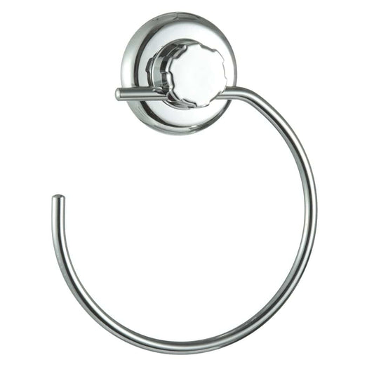 Bricocenter TOWEL HOLDER RING SUCTION CUP BESTLOCK CHROME