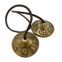 Tibetan Tingsha - Lucky Symbols - approx 6cm - best price from Maltashopper.com TTB-01