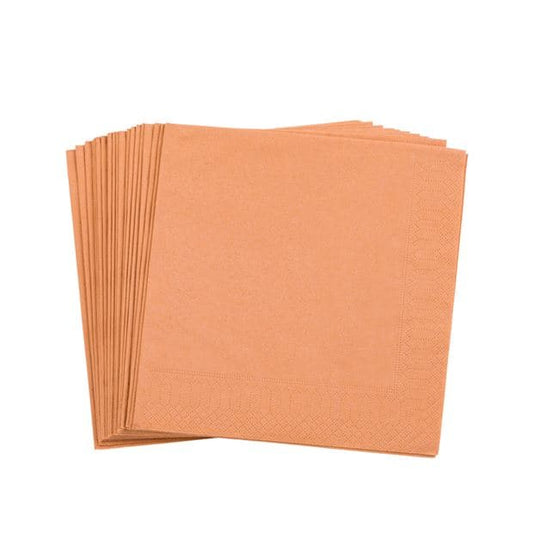 Casa UNI set of 20 brown napkins W 33 x L 33 cm