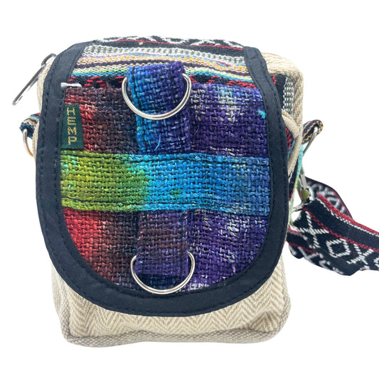 Bliss Tiedye Hemp Messenger Bag