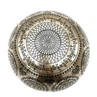 Tibetan Healing Engraved Bowl - 21cm - Om & Buddha - best price from Maltashopper.com TIB-105