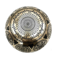 Tibetan Healing Engraved Bowl - 21cm - 7 Chakra & Flower of Life - best price from Maltashopper.com TIB-106