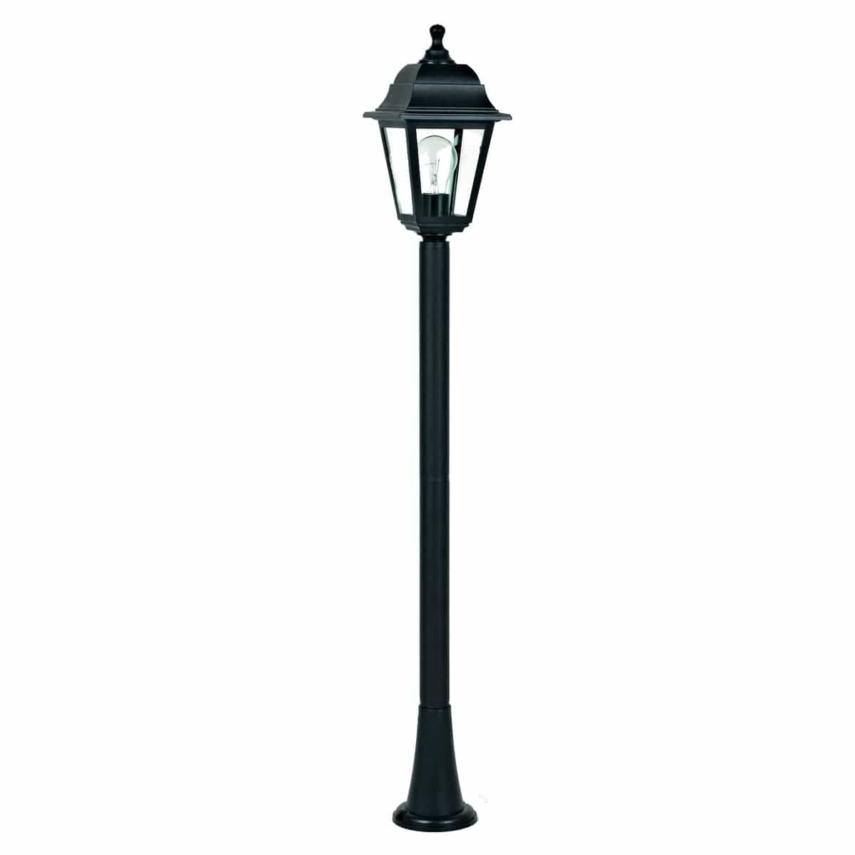 Bricocenter LAMPPOST SIMA PLASTCA BLACK H105 CM E27=25W IP44