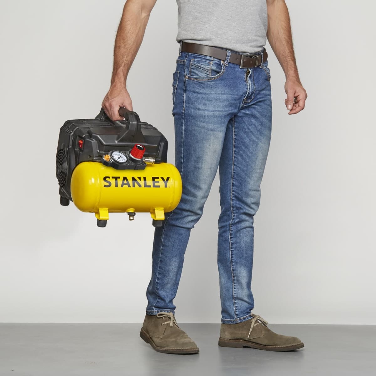 STANLEY COMPRESSOR - 6 LITRES - 1.0 HP - 8 BAR - SILENT