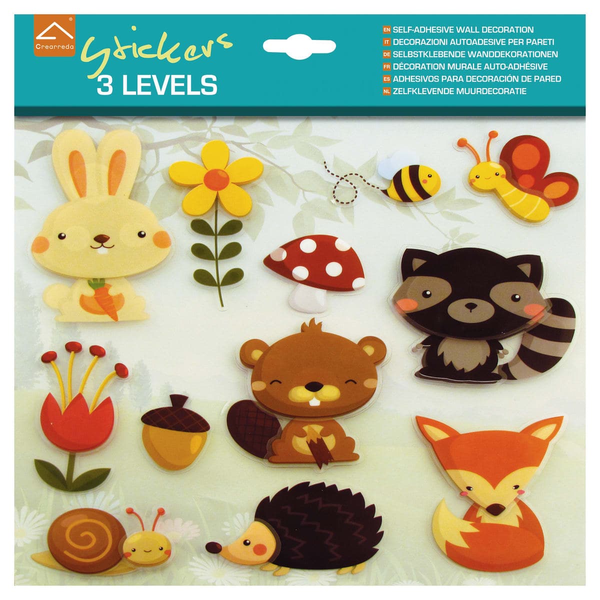 STICKER 3 LEVELS HAPPY FOREST 31.5X36 CM - best price from Maltashopper.com BR480000341