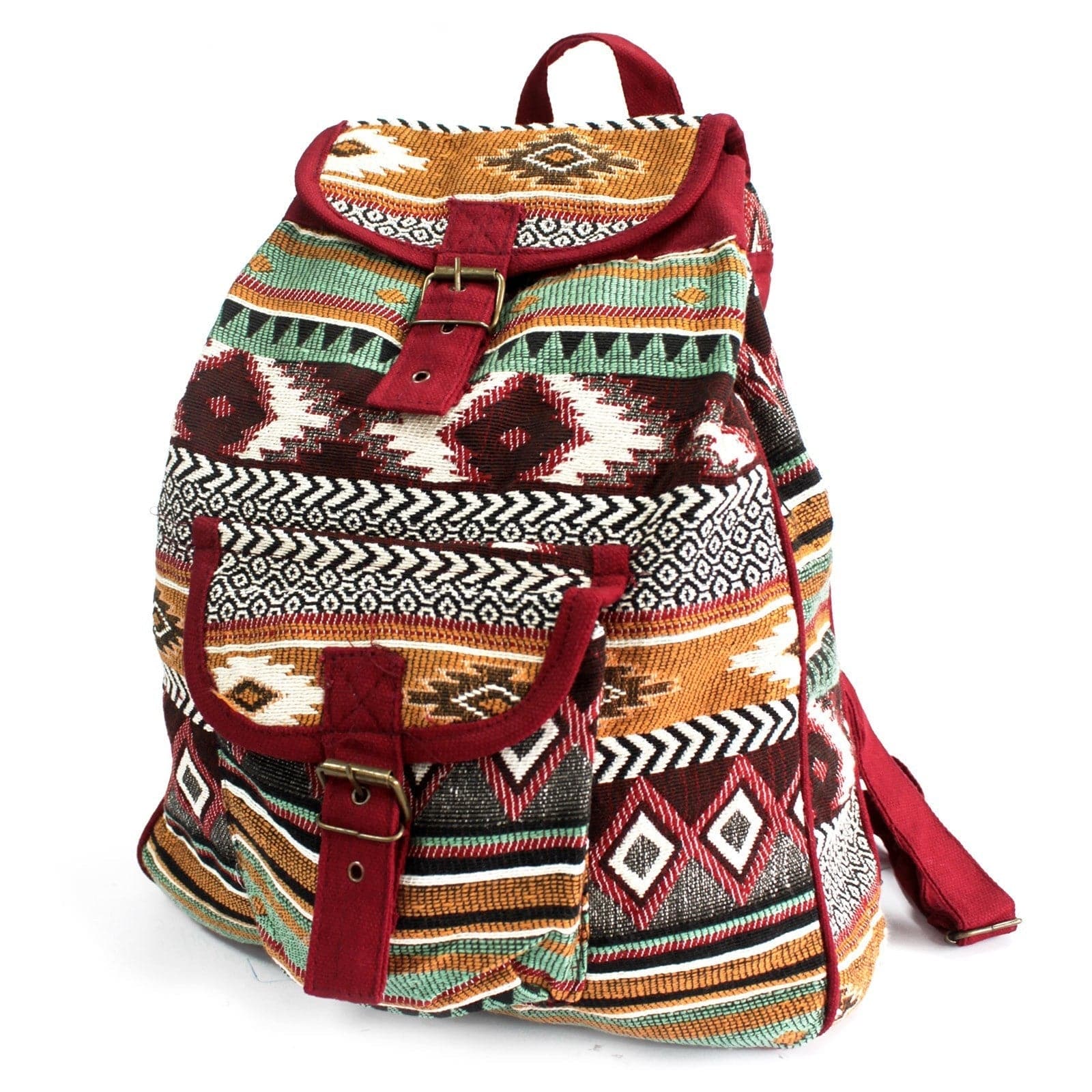 Jacquard Bag - Chocolate Backpack - best price from Maltashopper.com JNS-02