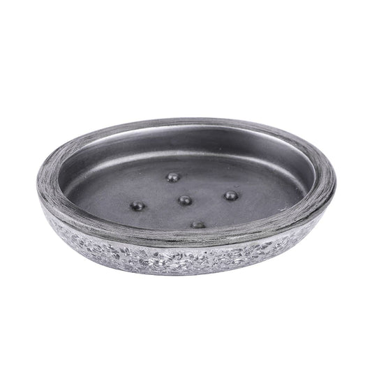 GLAM SENSEA COUNTERTOP SOAP DISH SILVER CERAMIC - best price from Maltashopper.com BR430410448