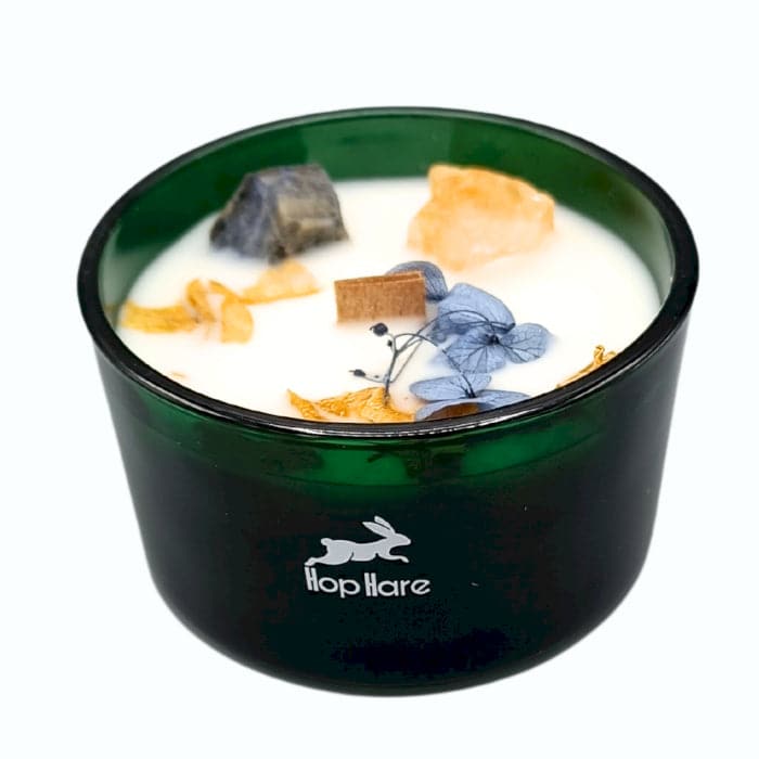 Bliss Hop Hare Crystal Magic Flower Candle - The Sun
