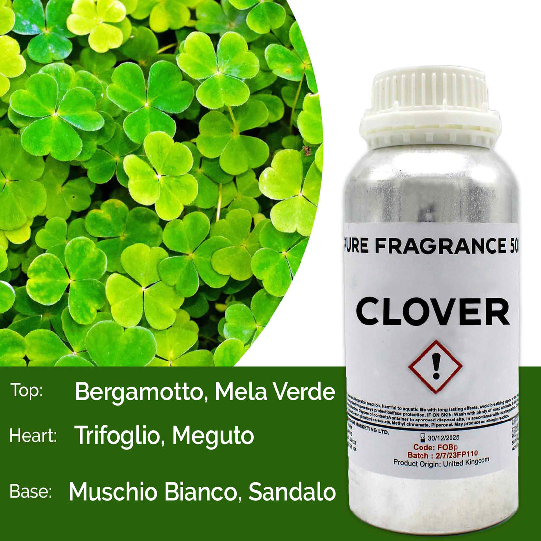 Clover Pure Fragrance Oil - 500ml