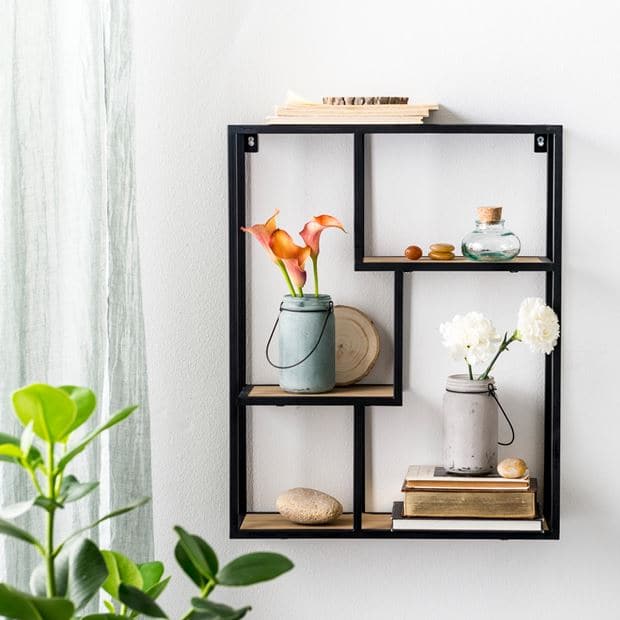 TRAPP Black shelf H 50 x W 40 x D 12 cm - best price from Maltashopper.com CS618394