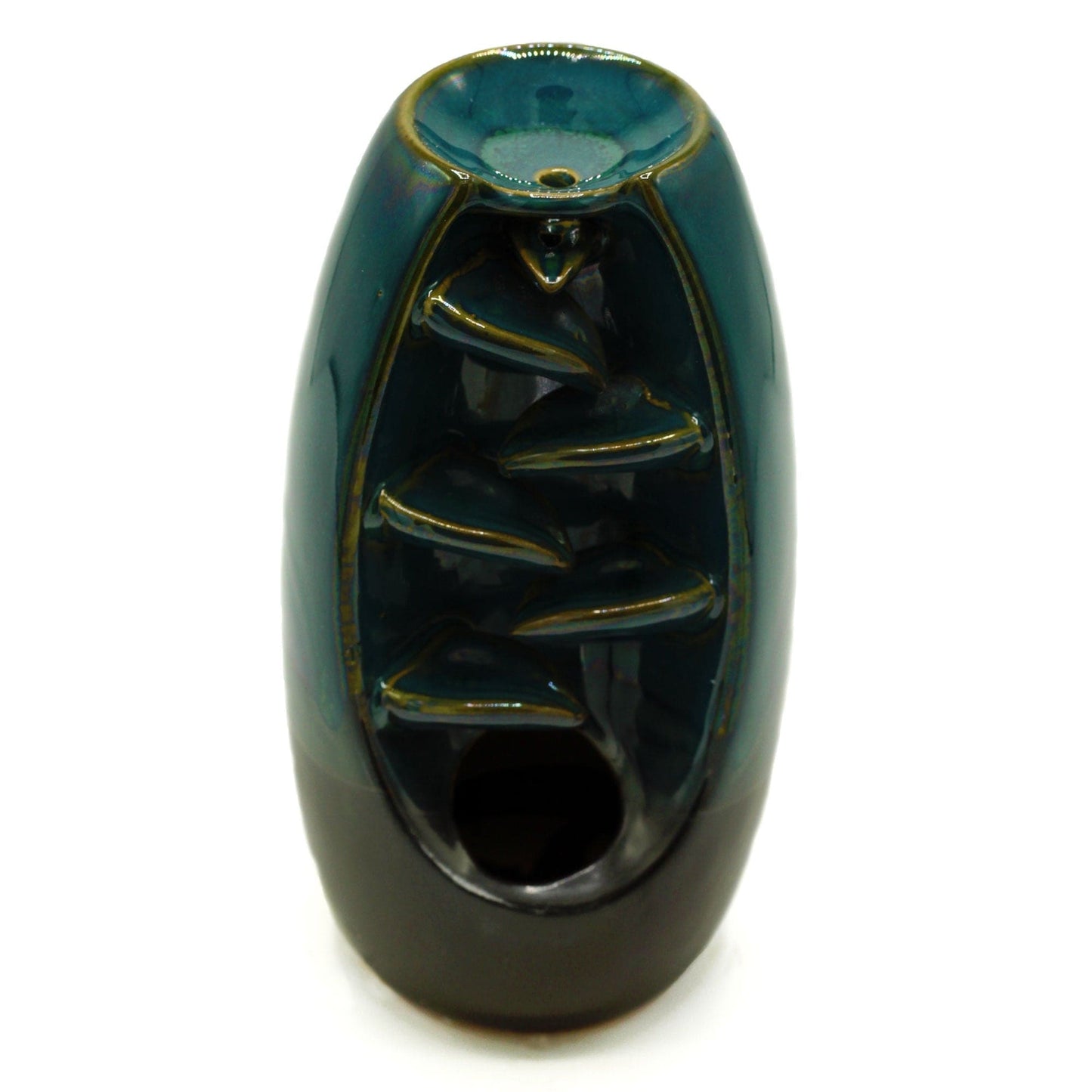Bliss Backflow Incense Burner - Serine Oval Cascade