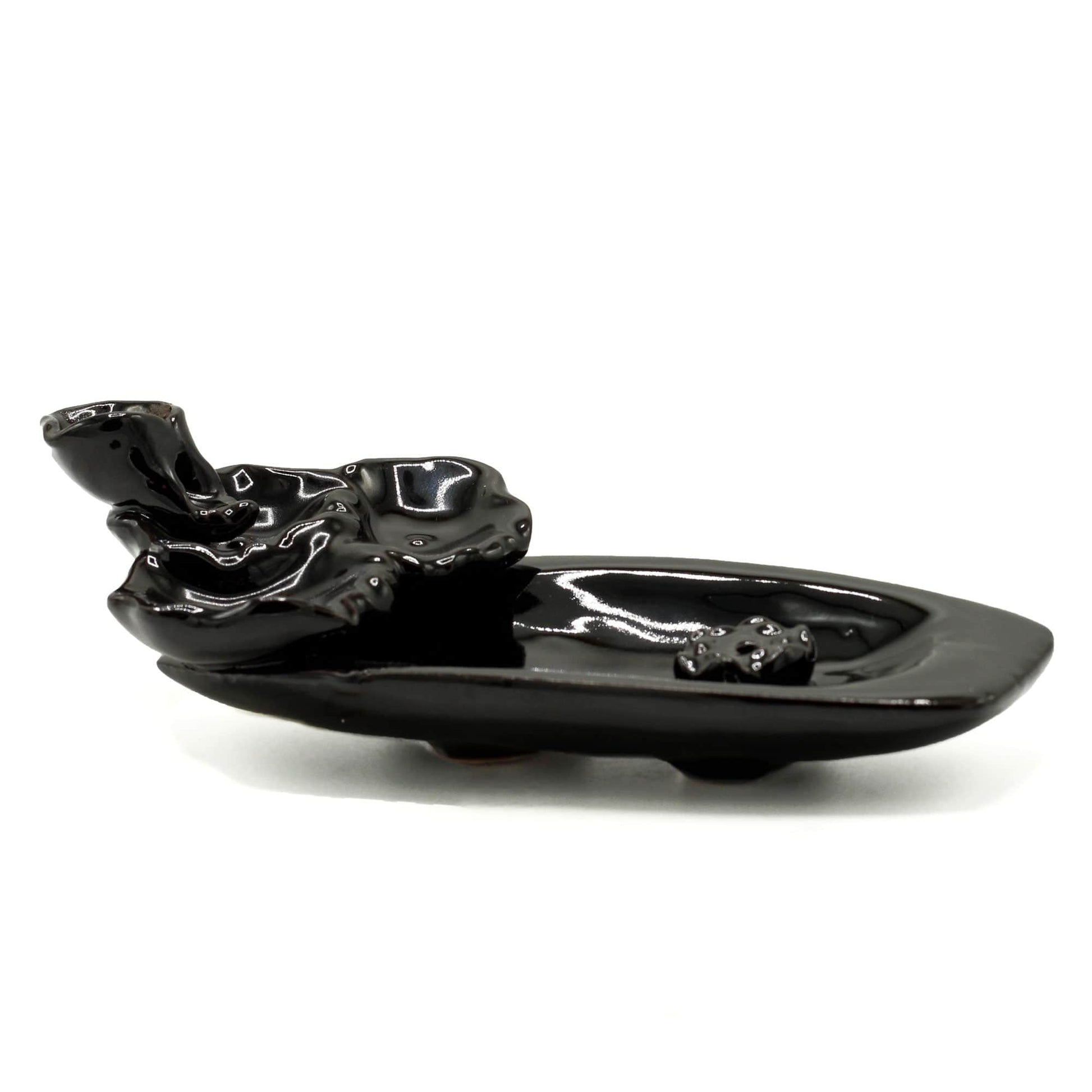 Bliss Backflow Incense Burner - Lotus Pond & Incense Stick Holder