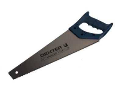 DEXTER 350 MM WOOD SAW WITH RUBBER GRIP, FINE-TOOTHED STEEL BLADE - best price from Maltashopper.com BR400001239