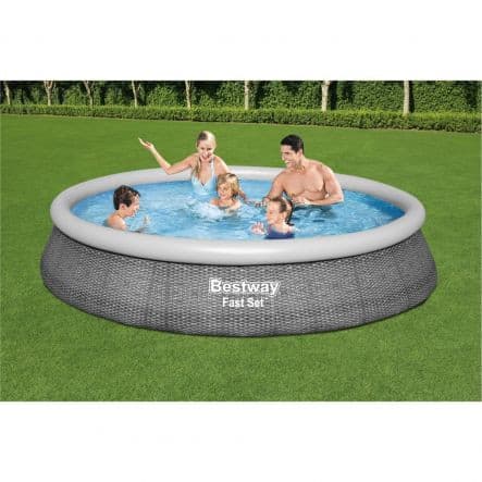 BESTWAY - easy inflatable above ground pool set d.396 h.76cm - best price from Maltashopper.com BR500011439