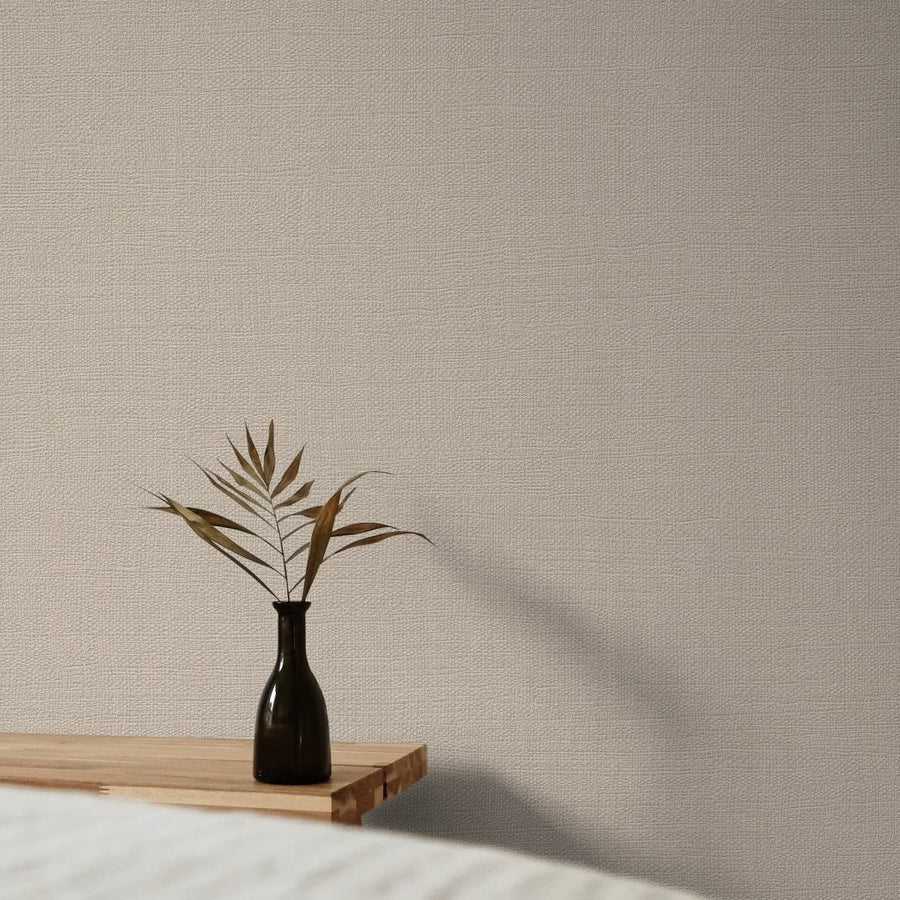 Bricocenter WALLPAPER FABRIC EFFECT BRILLIANT DOVE GREY 53CMX10.5M