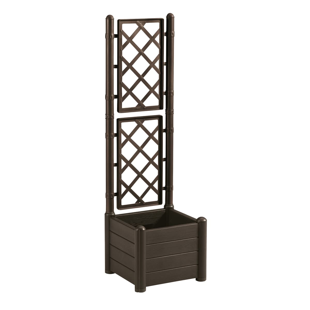 ITALY SQUARE PLANTER W/SPALL MOKA CM 43 - best price from Maltashopper.com BR500670231