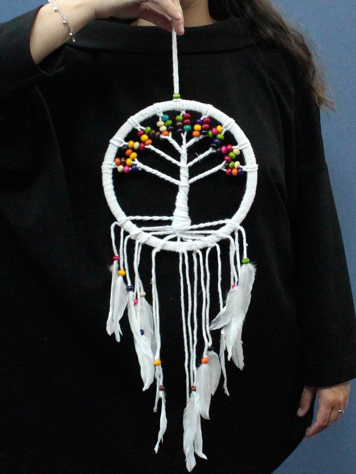 Tree of Life Dreamcatcher - Cotton 22cm (assorted) - best price from Maltashopper.com TOLD-03