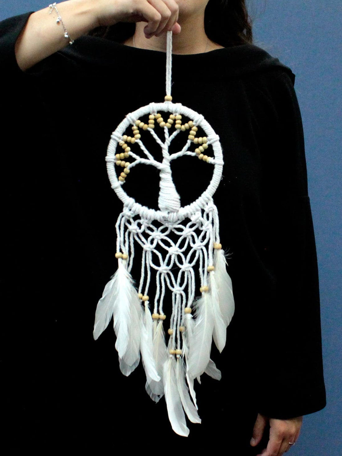 Tree of Life Dreamcatcher - Pure & Natural 16cm - best price from Maltashopper.com TOLD-04