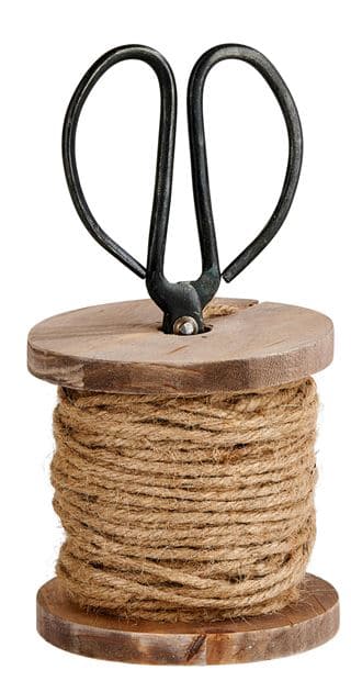 Casa HEMP Rope and scissors, H 17 x W 9 x D 9 cm