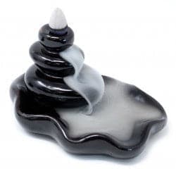 Back Flow Incense Burner - Large Pebbles into Pool - best price from Maltashopper.com BACKF-03