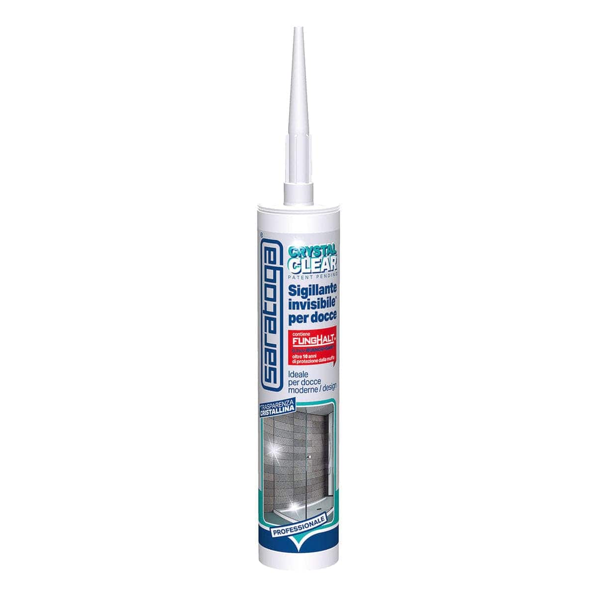 Bricocenter SILICONE SEALANT CRISTAL CLEAR INVISIBLE ANTI-MOULD ML310