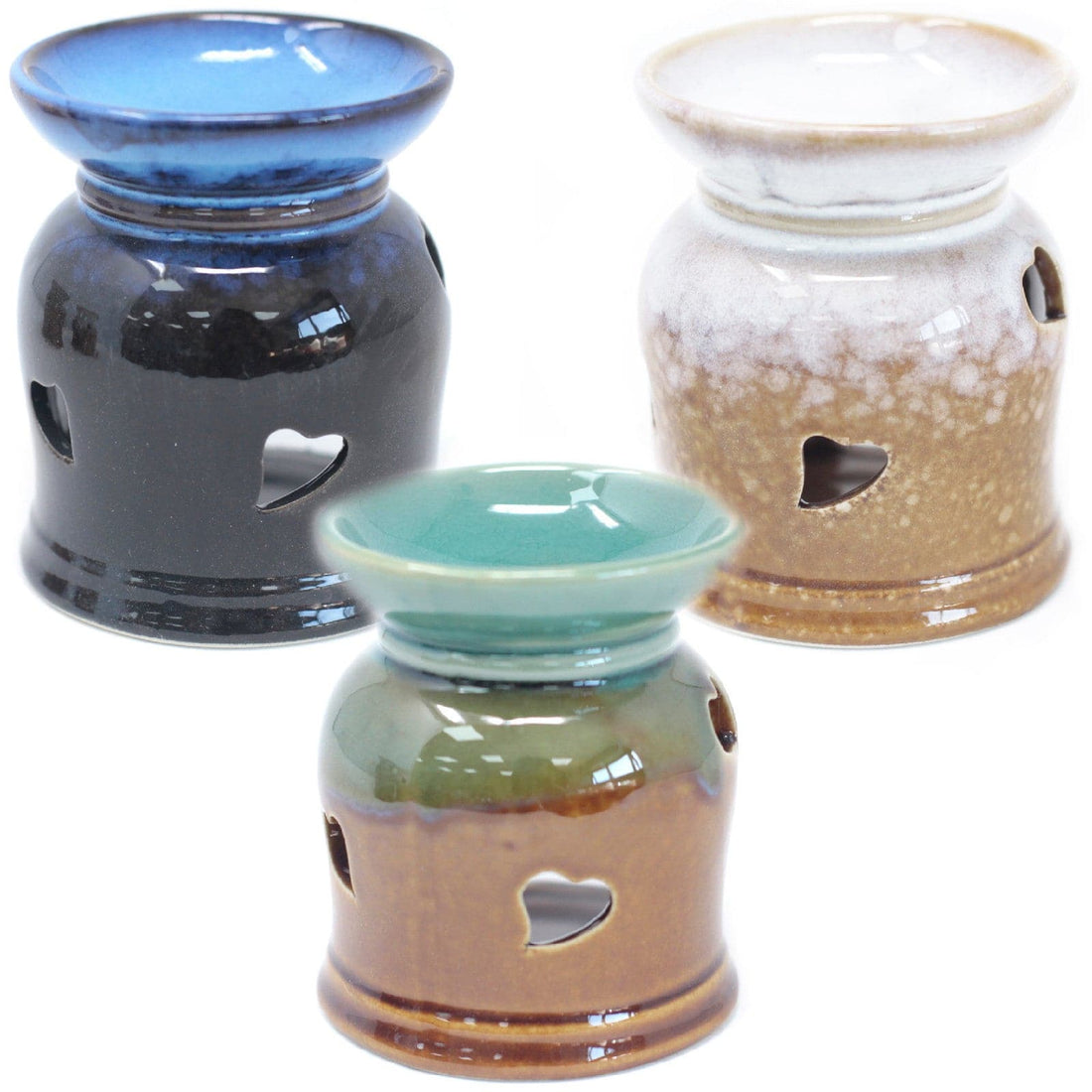 Classic Rustic Oil Burner - Heart Cut-out (assorted) - best price from Maltashopper.com OBCS-04DS