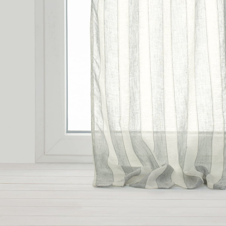 Bricocenter VANESSA GREY STONE FILTER CURTAIN 140X280 WITH EYELETS
