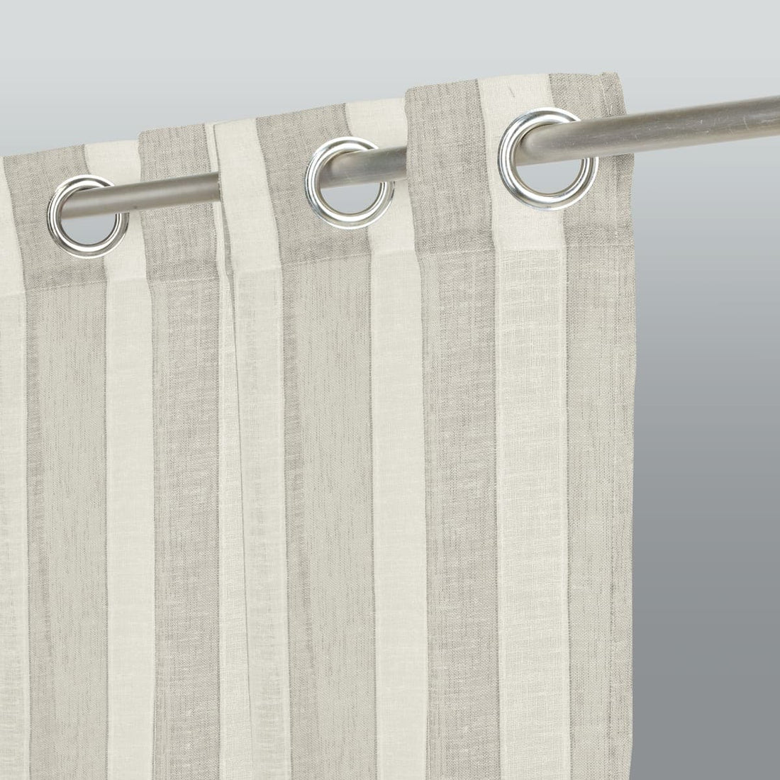 VANESSA GREY STONE FILTER CURTAIN 140X280 WITH EYELETS - best price from Maltashopper.com BR480007440