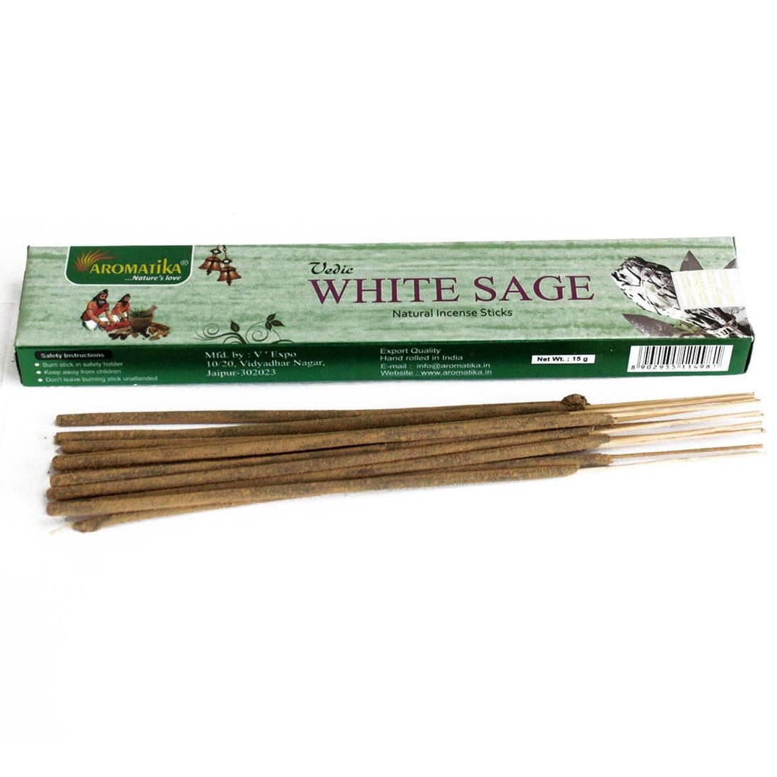 Vedic Incense Sticks - White Sage - best price from Maltashopper.com VEDIC-03