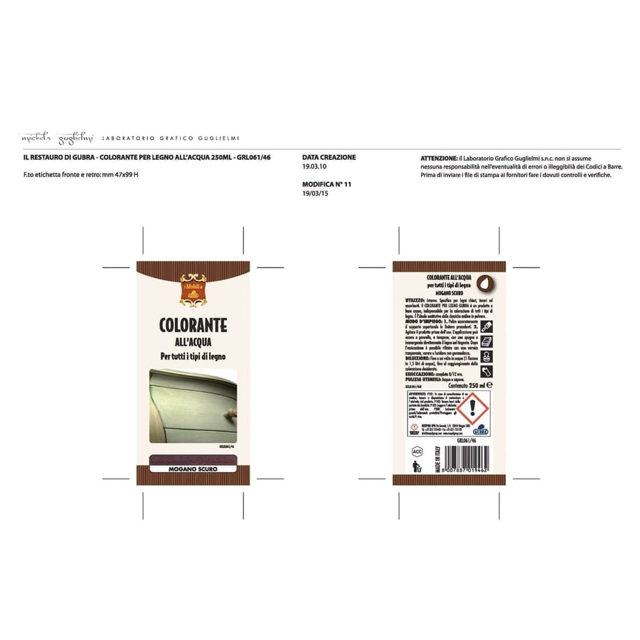 Bricocenter WATER-BASED DYE CHESTNUT 250ML