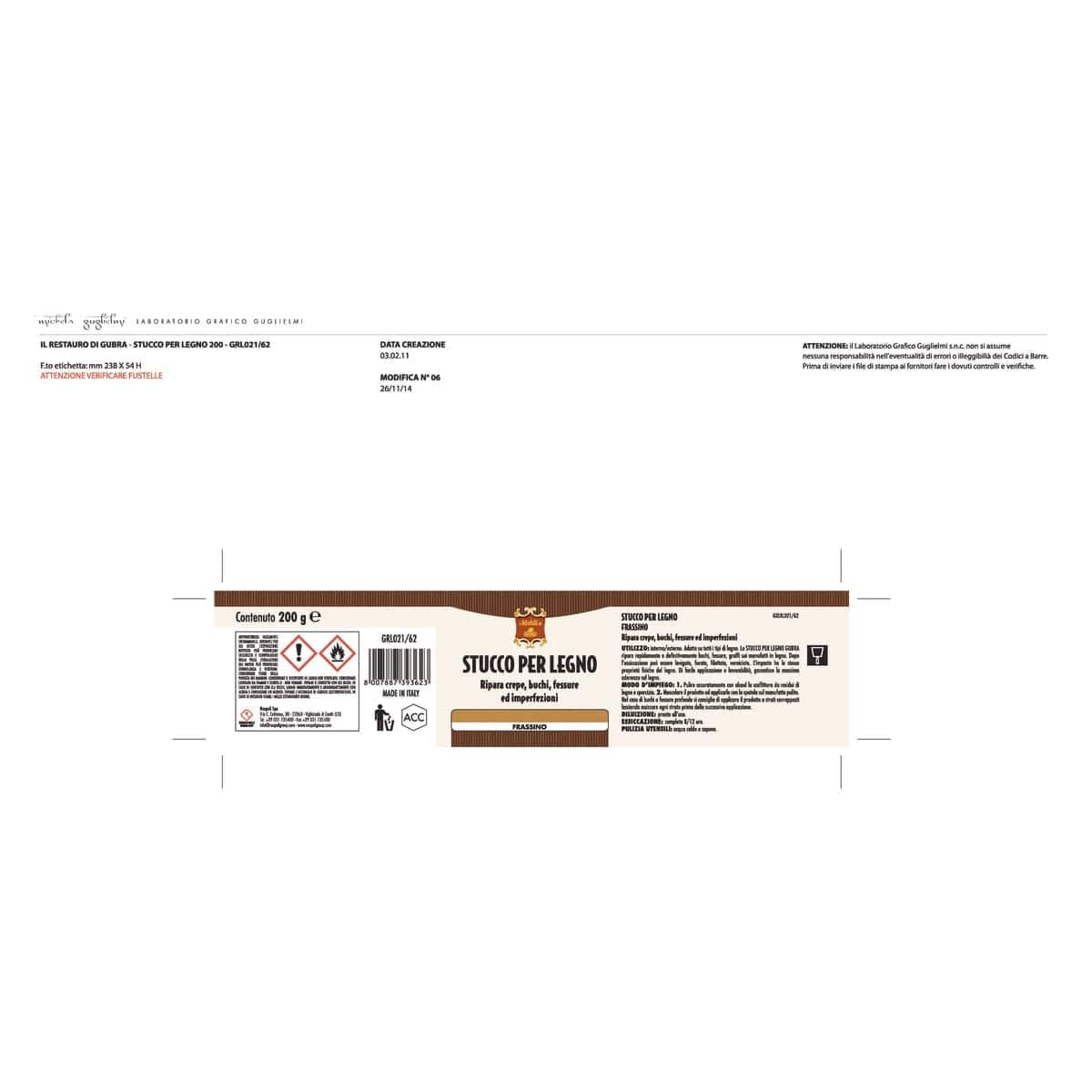 Bricocenter WHITE WOOD FILLER 200 G
