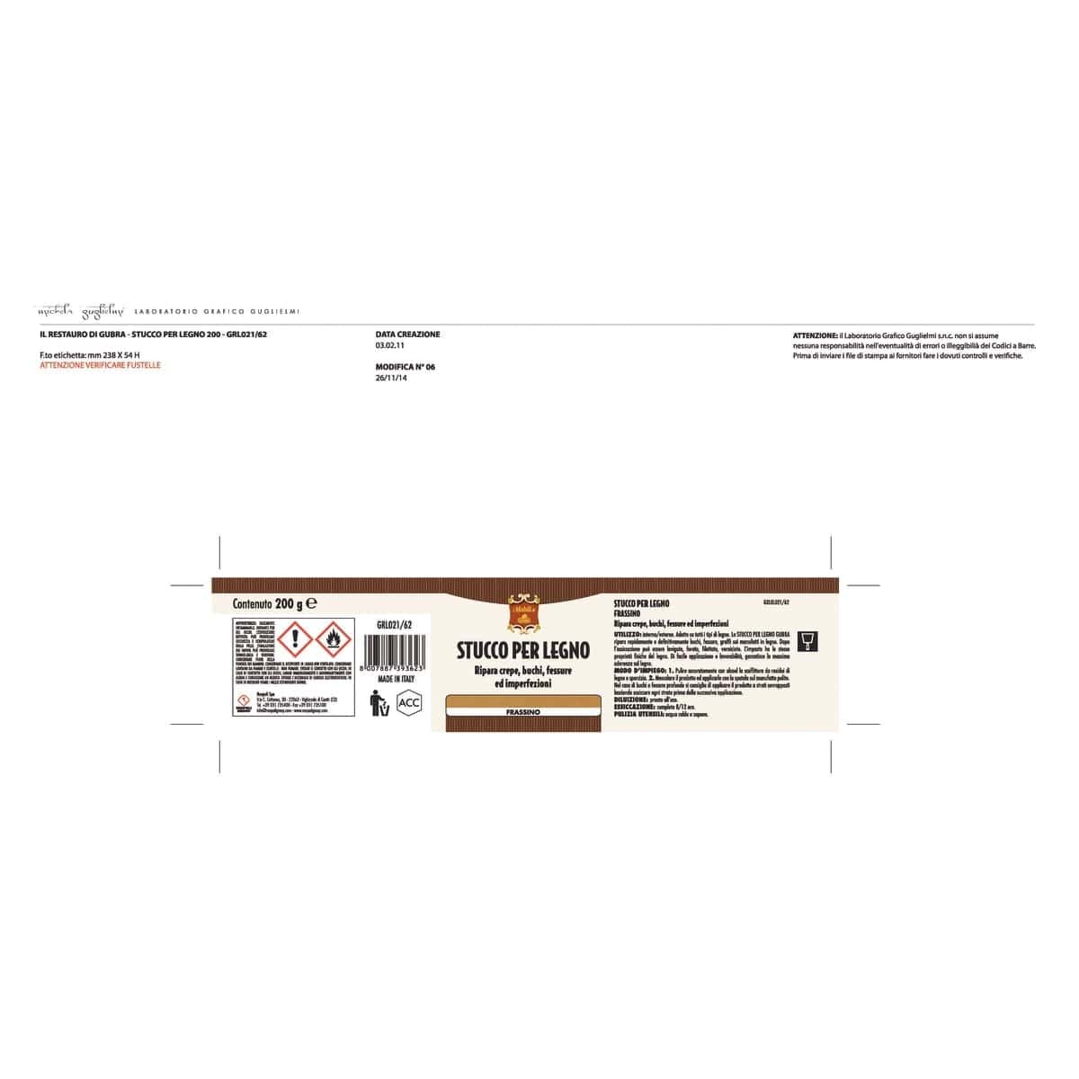 Bricocenter LIGHT WALNUT WOOD FILLER 200 G