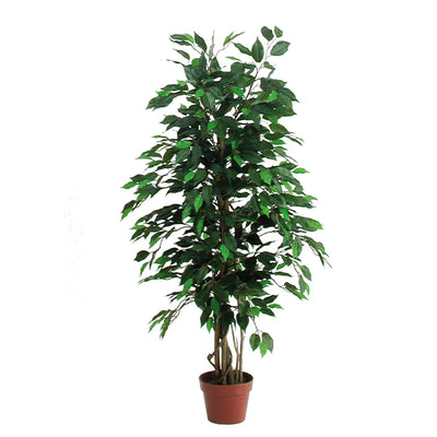 ARTIFICIAL FICUS GREEN POT PLANT DIAMETER 17 X H.125 - best price from Maltashopper.com BR510006187