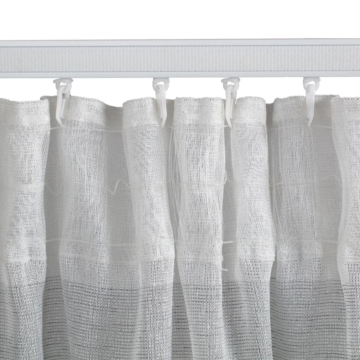 GOLDY SILVER FILTER CURTAIN 140X300 CM HIDDEN LOOP AND WEBBING - best price from Maltashopper.com BR480007451