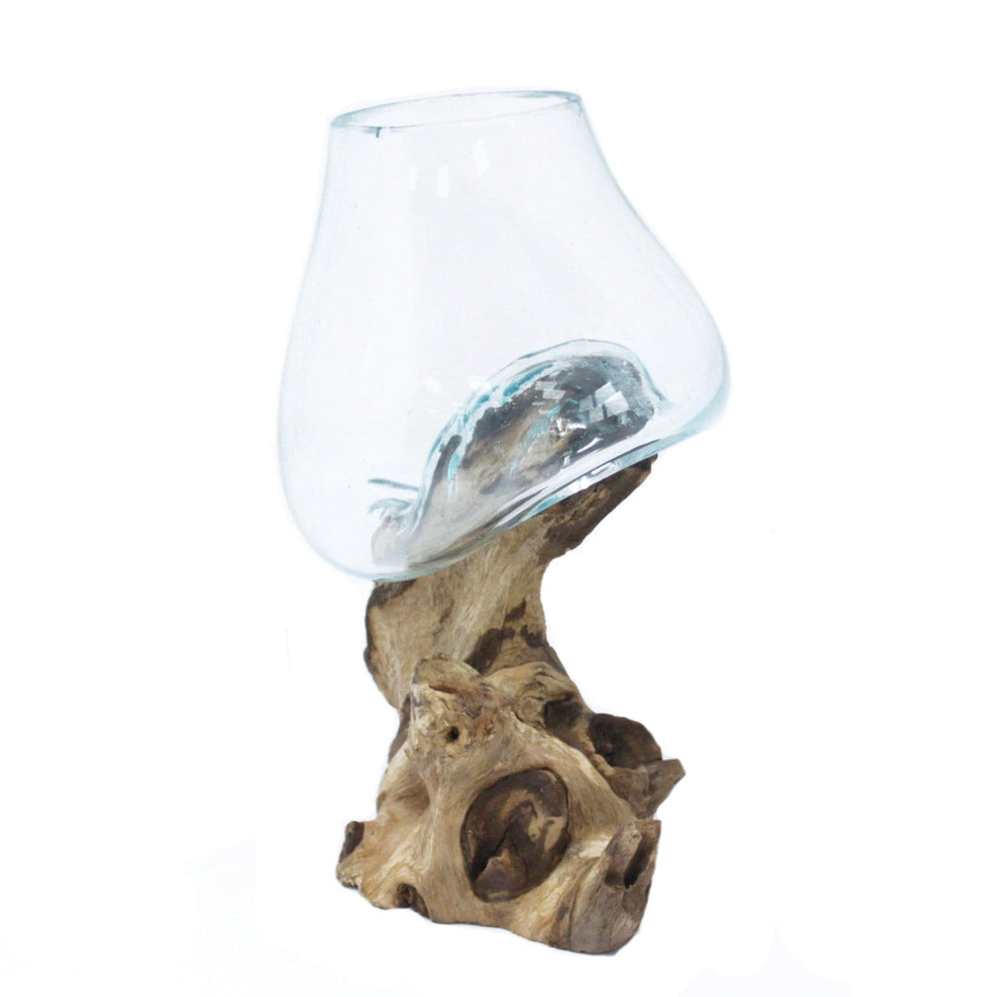 Molten Glass on Wood - Medium Bowl - best price from Maltashopper.com MGW-02
