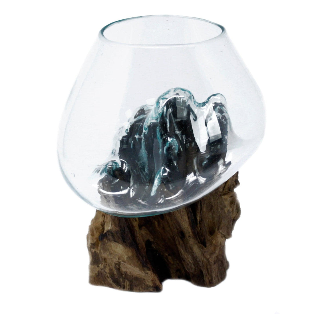 Molten Glass on Wood - Large Bowl - best price from Maltashopper.com MGW-03
