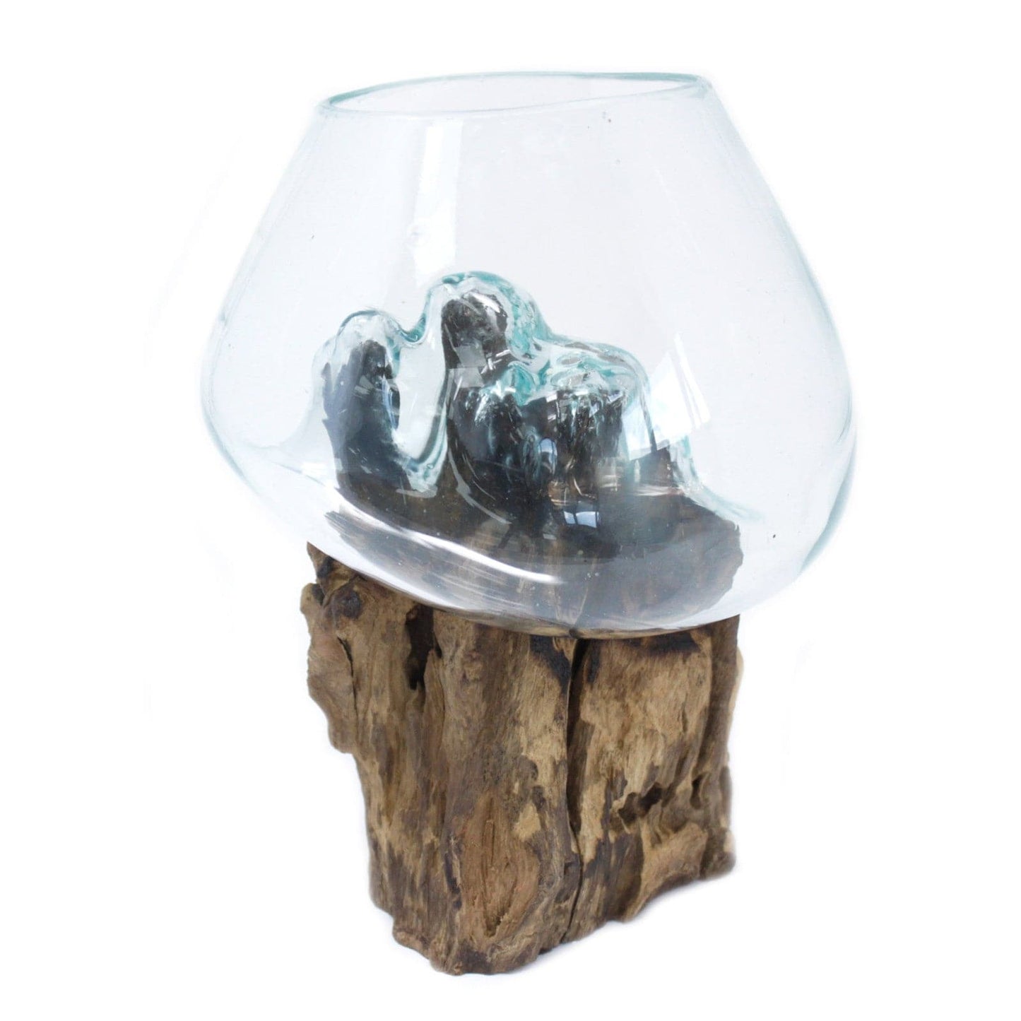 Molten Glass on Wood - Large Bowl - best price from Maltashopper.com MGW-03