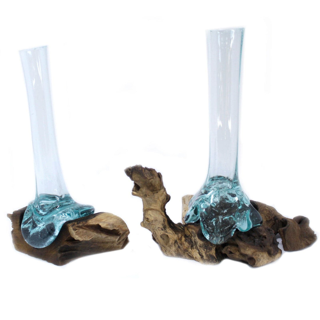 Molten Glass on Wood - Vase - best price from Maltashopper.com MGW-04
