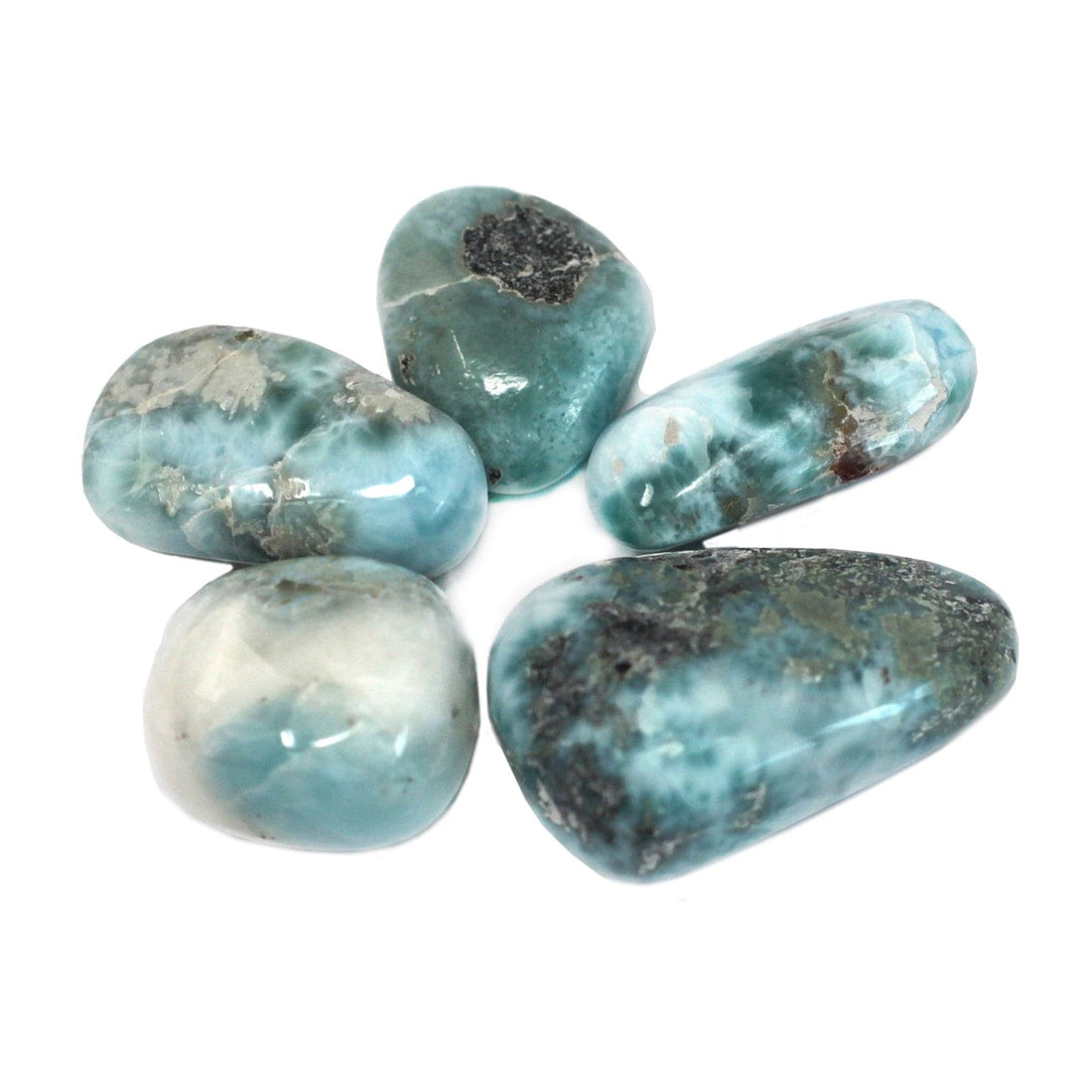 4x Premium Tumble Stone - Larimar - best price from Maltashopper.com TBM-59