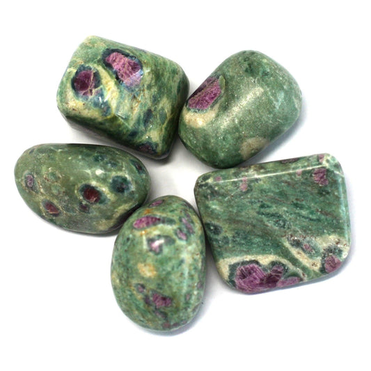 4x Premium Tumble Stone - Ruby with Fuchsite - best price from Maltashopper.com TBM-61