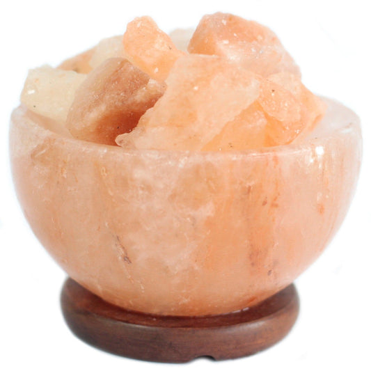 Salt Fire Bowl and Chunks - 15cm x 9cm - best price from Maltashopper.com QSALT-62