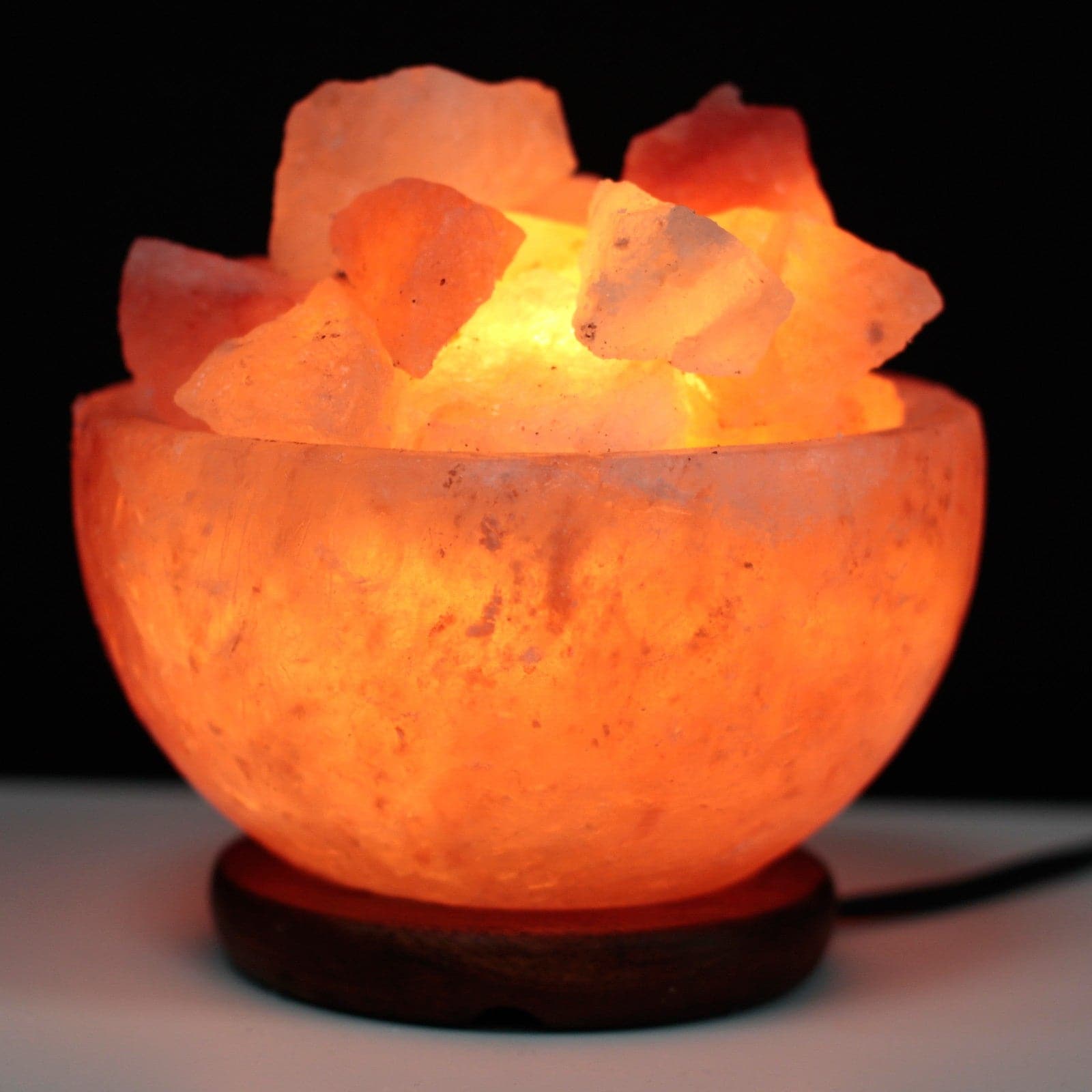 Salt Fire Bowl and Chunks - 15cm x 9cm - best price from Maltashopper.com QSALT-62
