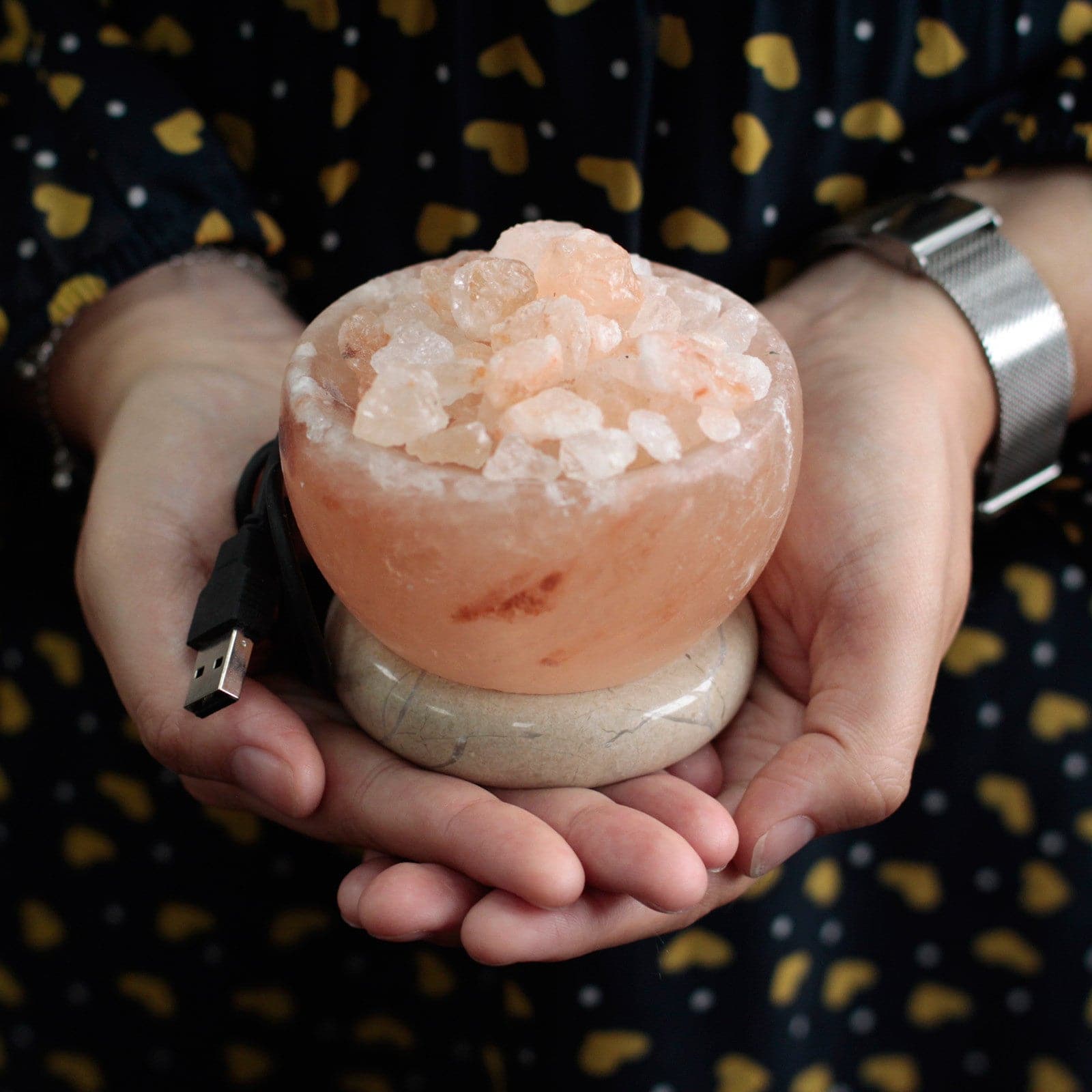 Bliss USB Fire Bowl Himalayan Salt Lamp (Multi)