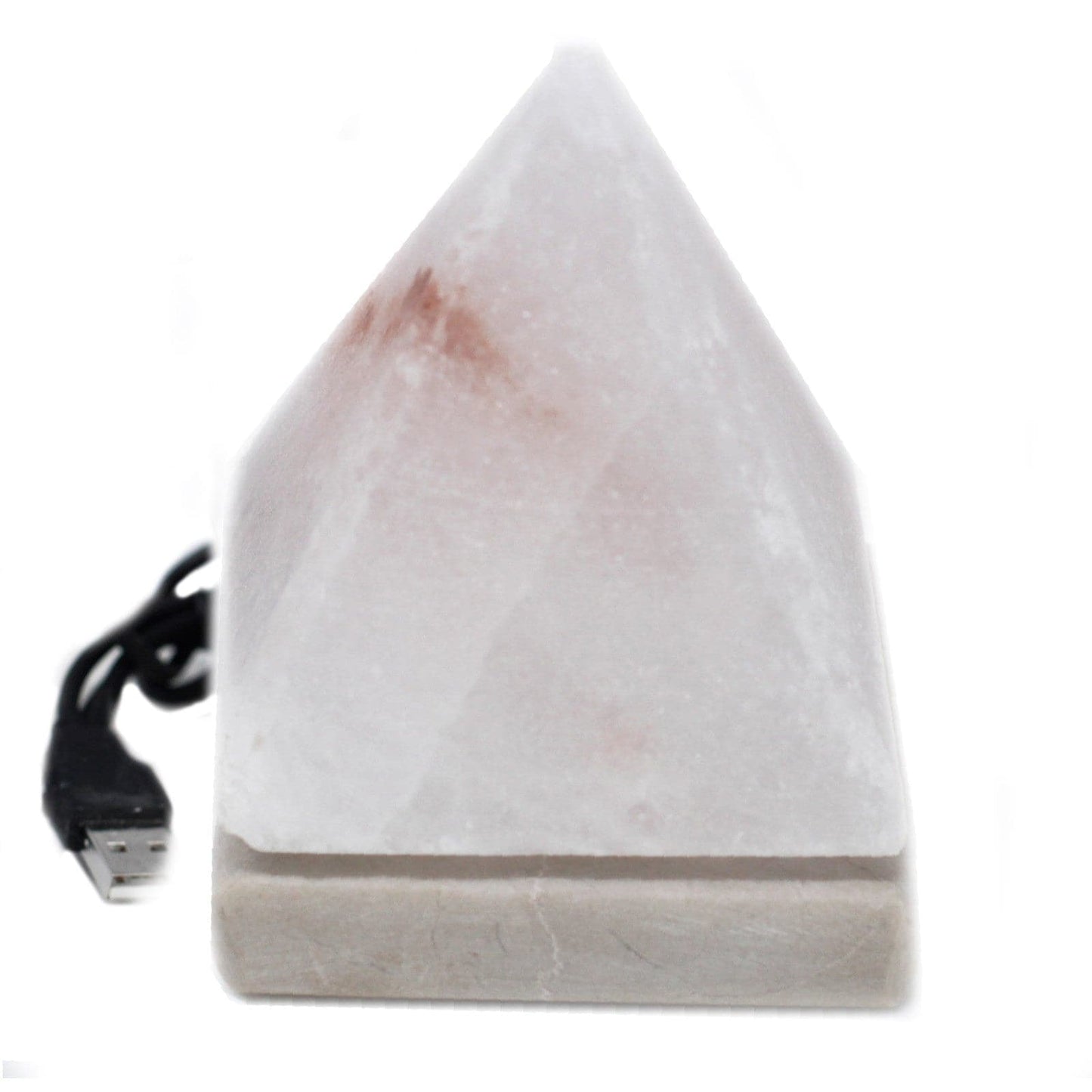 Bliss Quality USB Pyramid WHITE Salt Lamp - 9 cm (multi)